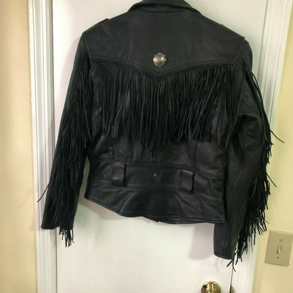 Harley Davidson: fringe leather jacket - Picture 2 of 4